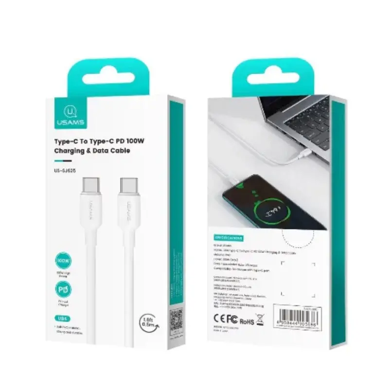 کابل شارژ USB-C to USB-C یوسمز مدل US-SJ625-1